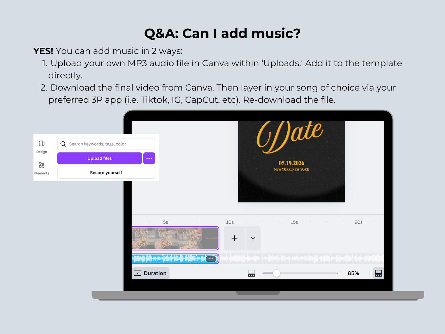 Disco Bridesmaid Proposal – Editable Canva Template