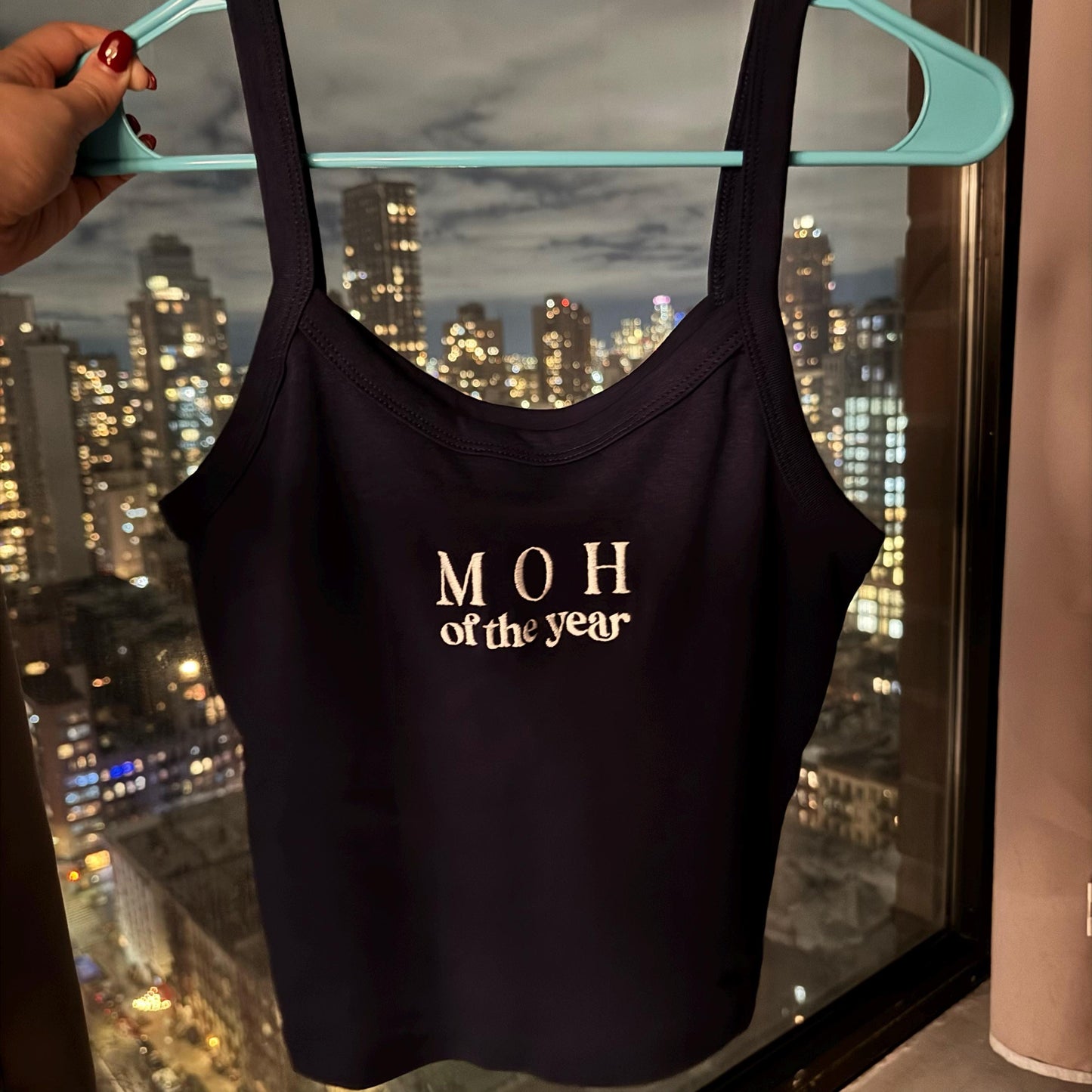 Embroidered “MOH of the Year” Bridal Tank Top