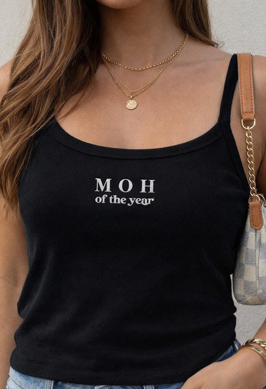 Embroidered “MOH of the Year” Bridal Tank Top