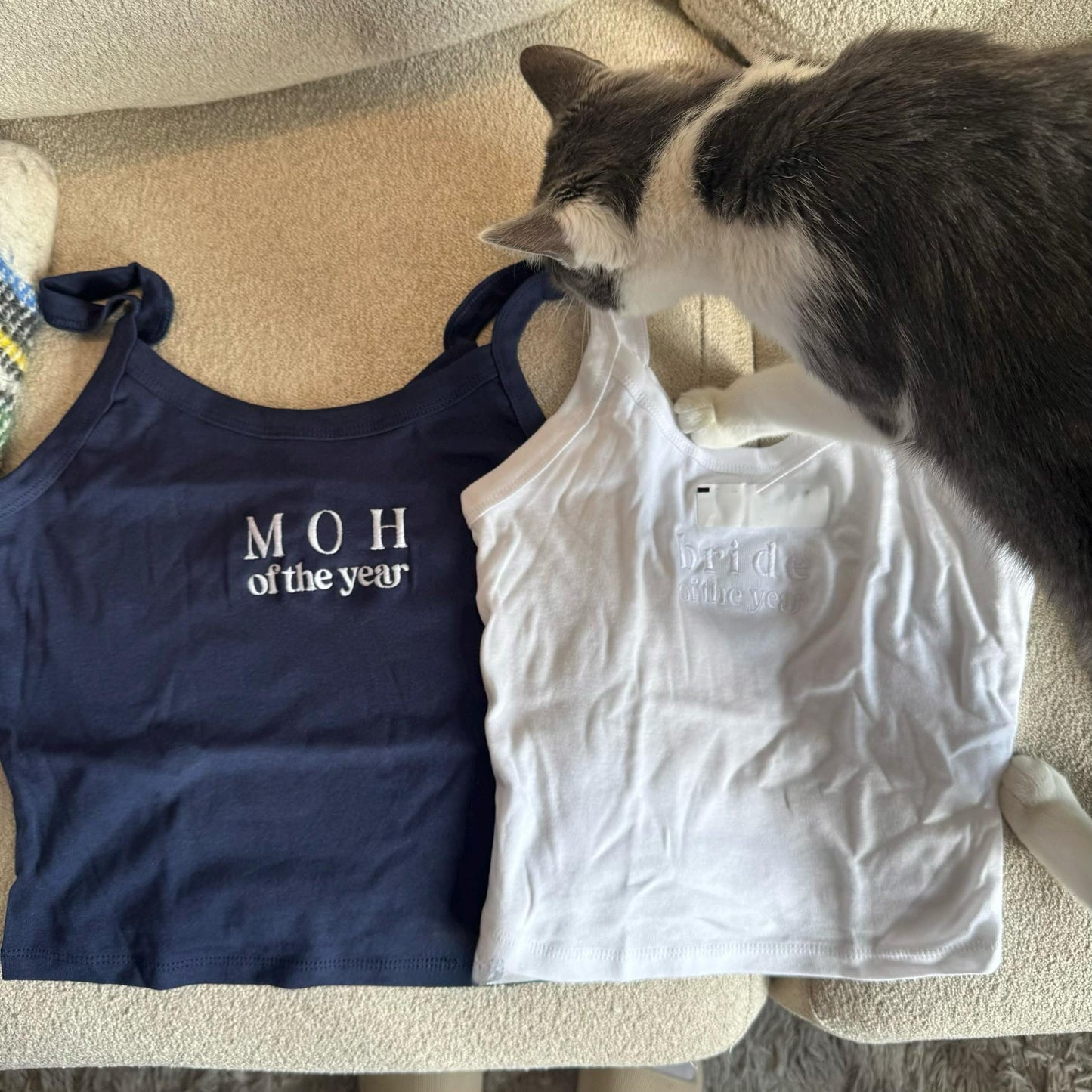 Embroidered “MOH of the Year” Bridal Tank Top