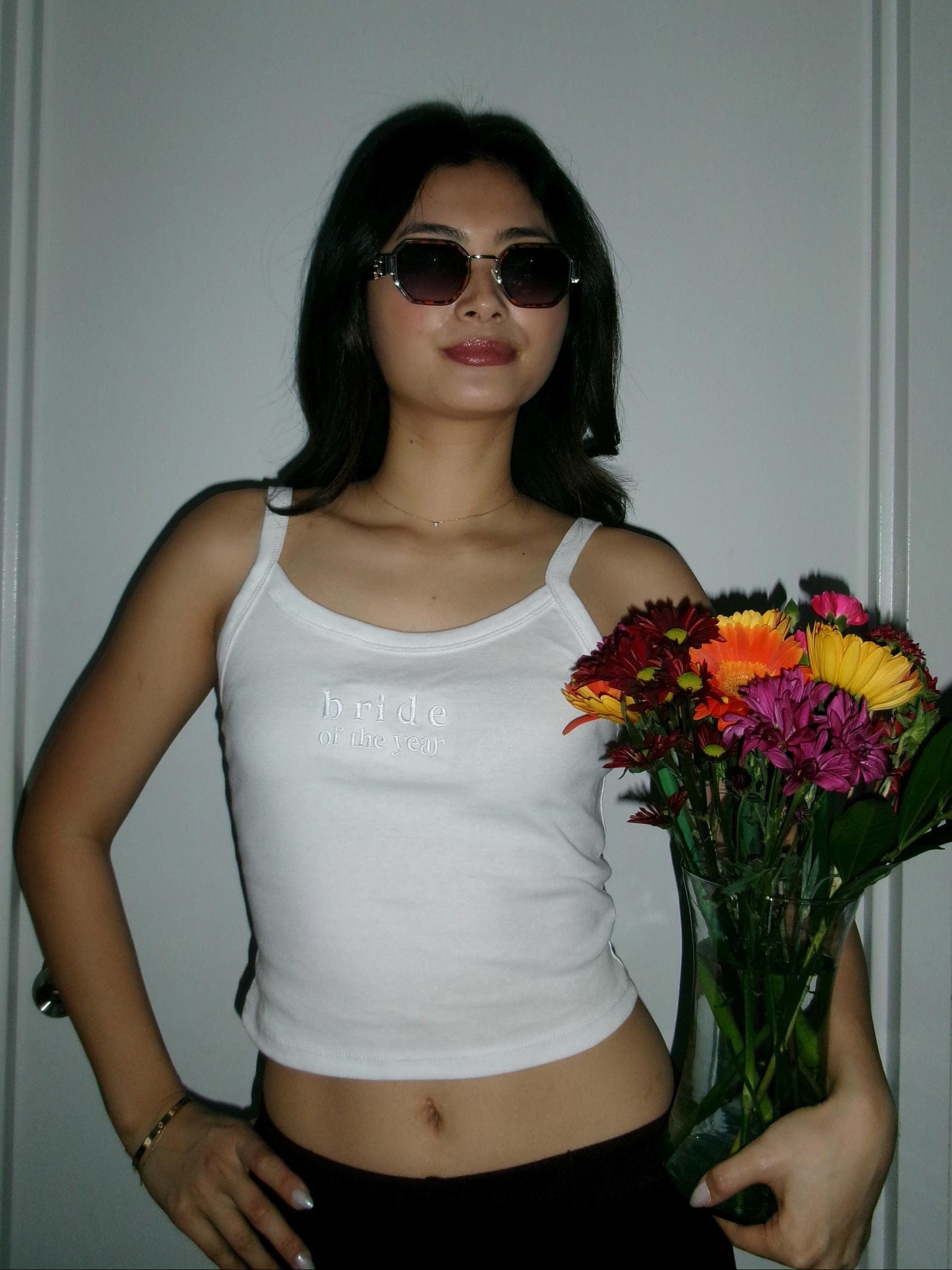 bride of the year bridal tank top for bachelorette and bridal events