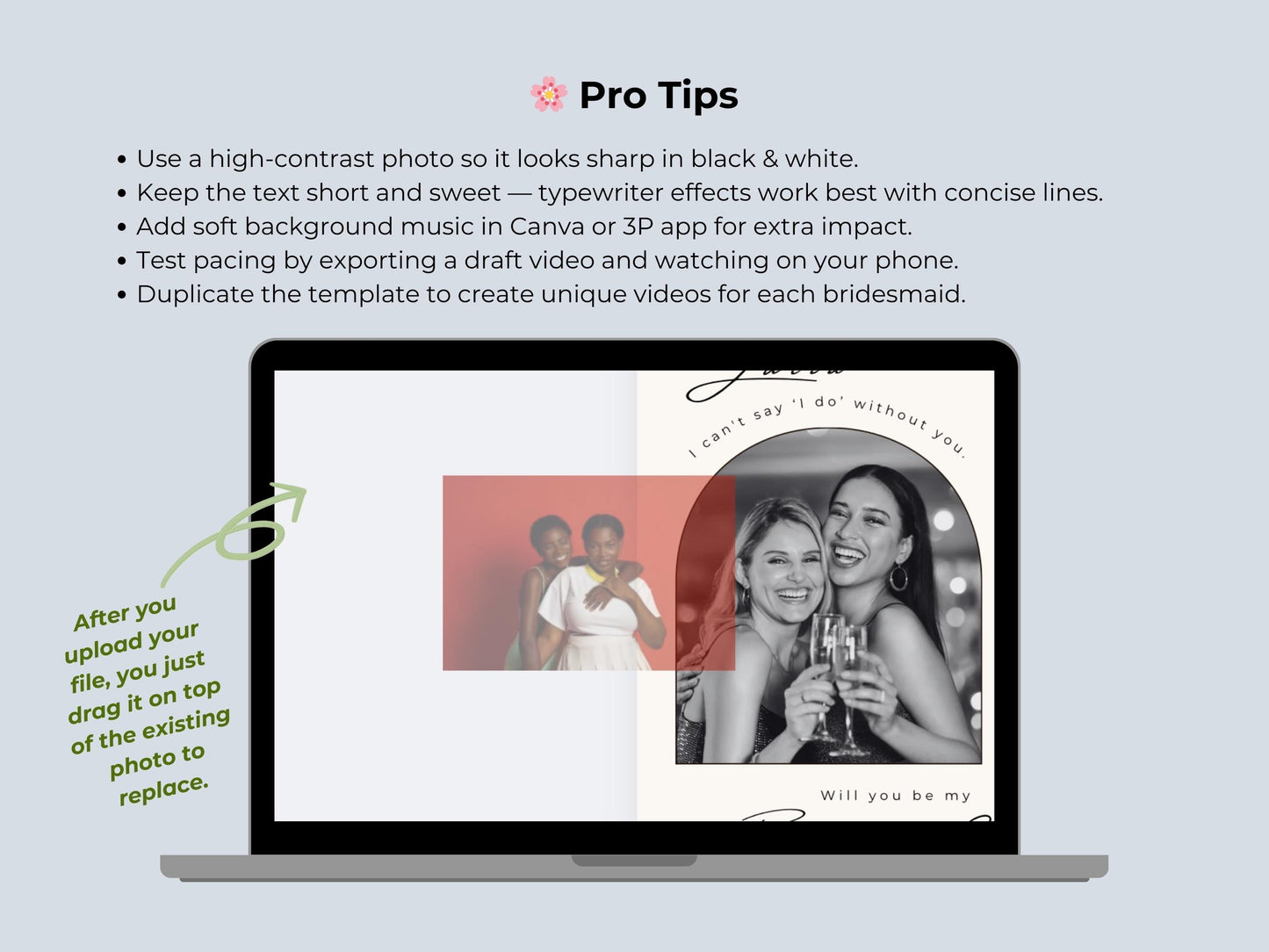 Disco Bridesmaid Proposal – Editable Canva Template