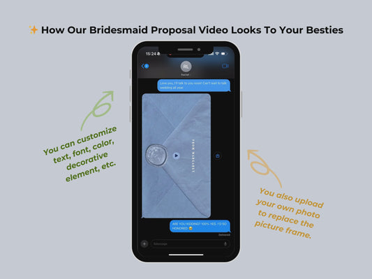 Bow-Themed Bridesmaid Proposal – Editable Canva Template