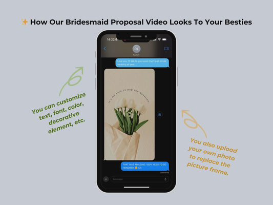 Floral Bridesmaid Proposal – Editable Canva Template