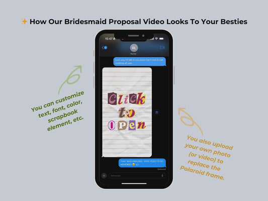 Scrapbook Bridesmaid Proposal – Editable Canva Template