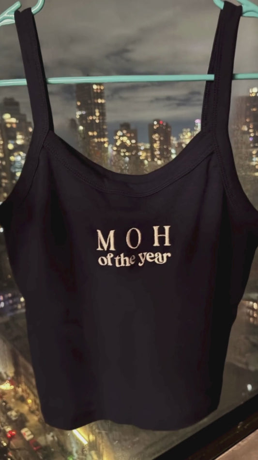 Embroidered “MOH of the Year” Bridal Tank Top
