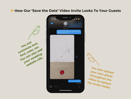 Lifestyle Digital Save the Date – Counter Envelope Editable Template