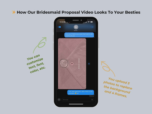 Modern Photo Bridesmaid Proposal – Editable Canva Template