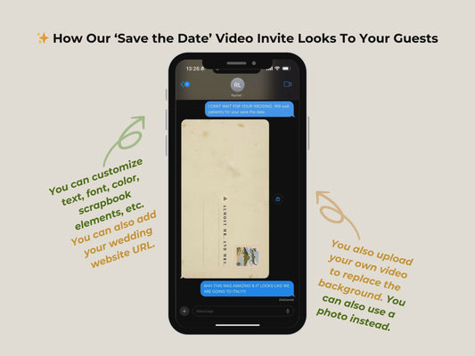 Travel-Inspired Digital Save the Date – Postcard Editable Template