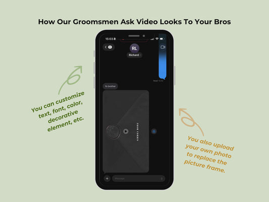Draft Groomsmen Ask – Editable Canva Template